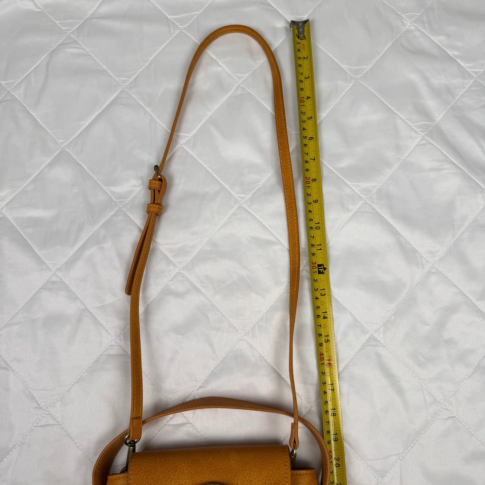 Free People Carrie Circle Mustard Shoulder Bag Bamboo Ring Boho - Picture 11 of 16